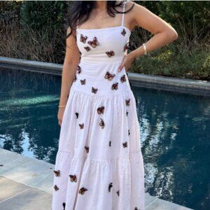 The sacred Agua Beneta Lima butterfly wrap dress